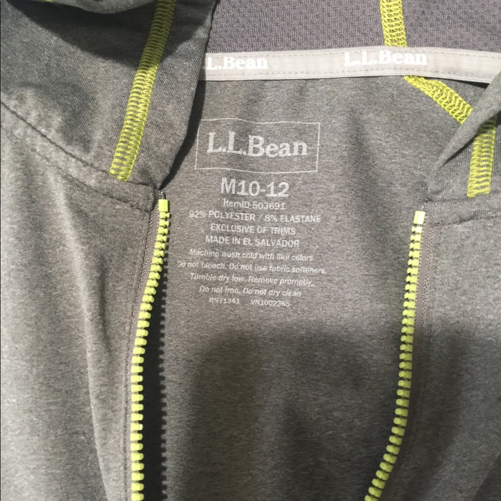 Llbean boys medium new w/o tags hooded